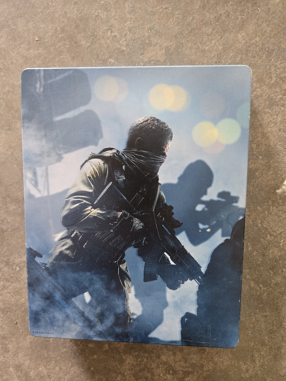 Blue Tactical Soldier Video Game Steelbook Cover